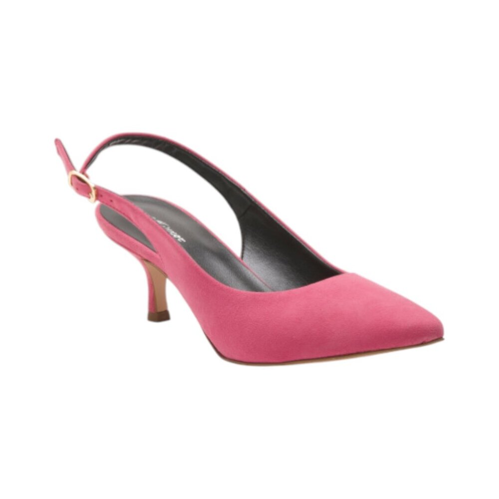 MIRROR Fuchsia Slingback Heeled Shoe With Pointy Toe